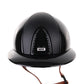 Kep Italia Reithelm Cromo 2.0 Polish Polo Schwarz Textile Inserts Beige Kinnriemen