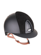 Kep Italia Paardrijhelm Cromo 2.0 Matt Zwart Suede Insert Beige Kinband