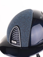 Kep Italia Paardrijhelm Cromo 2.0 Polish Polo Klep Blauw Swarovski Frame Vanity Insert