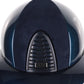 Kep Italia Reithelm Cromo 2.0 Shine Polo Blau RAW Frame Suede Blue Insert Beige Kinnriemen