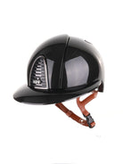 Kep Italia Paardrijhelm Cromo 2.0 Shine Polo Klep Zwart Mirror Frame Beige Kinband Zwart Medium