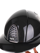 Kep Italia Paardrijhelm Cromo 2.0 Shine Polo Klep Zwart Mirror Frame Beige Kinband