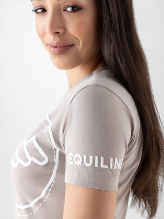 Equiline T-Shirt Damen Cubry Tortora