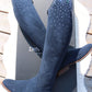 De Niro Bellini Custom Camoscio Blue Reitstiefel 39 MA M