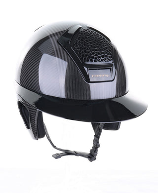 Freejump Reithelm Voronoï mit Schläfenschutz Carbon Gloss Black