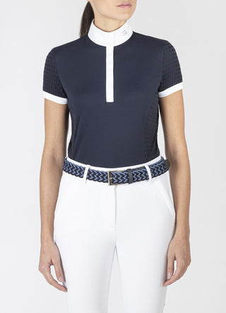 Equiline Turniershirt Kurzarm Damen Catic Navy