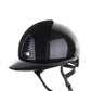 Kep Italia Reithelm Cromo 2.0 Shine Polo Schwarz RAW Frame Suede Insert