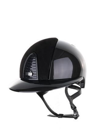Kep Italia Reithelm Cromo 2.0 Shine Polo Schwarz RAW Frame Suede Insert
