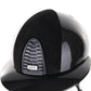 Kep Italia Reithelm Cromo 2.0 Shine Polo Schwarz RAW Frame Suede Insert