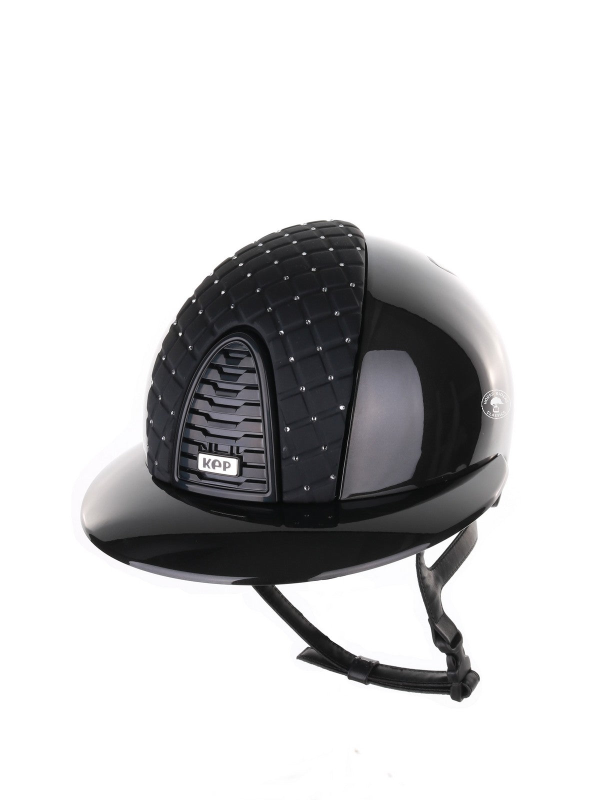 Kep Italia Paardrijhelm Cromo 2.0 Shine Polo Klep Zwart RAW Frame Milano Cross insert
