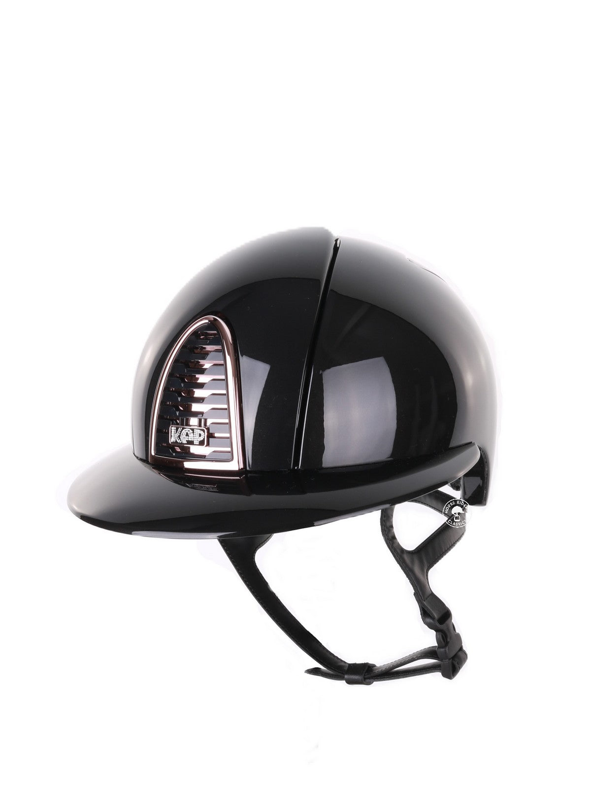 Kep Italia Paardrijhelm Cromo 2.0 Shine Polo Klep Zwart Rose Gold Frame