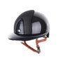Kep Italia Reithelm Cromo 2.0 Shine Polo Schwarz RAW Frame Luminor Insert Beige Kinnriemen