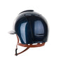Kep Italia Reithelm Cromo 2.0 Shine Polo Blau RAW Frame Luminor Blue Insert Beige Kinnriemen