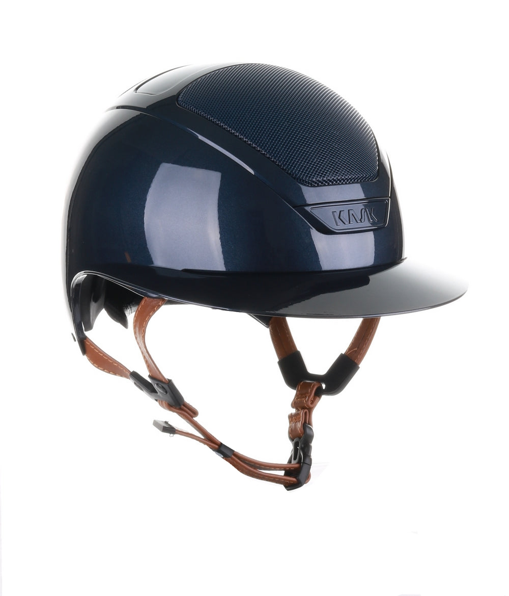 Kask Star Lady 2.0 Pure Shine Chrome Light Brown Chinstrap Navy