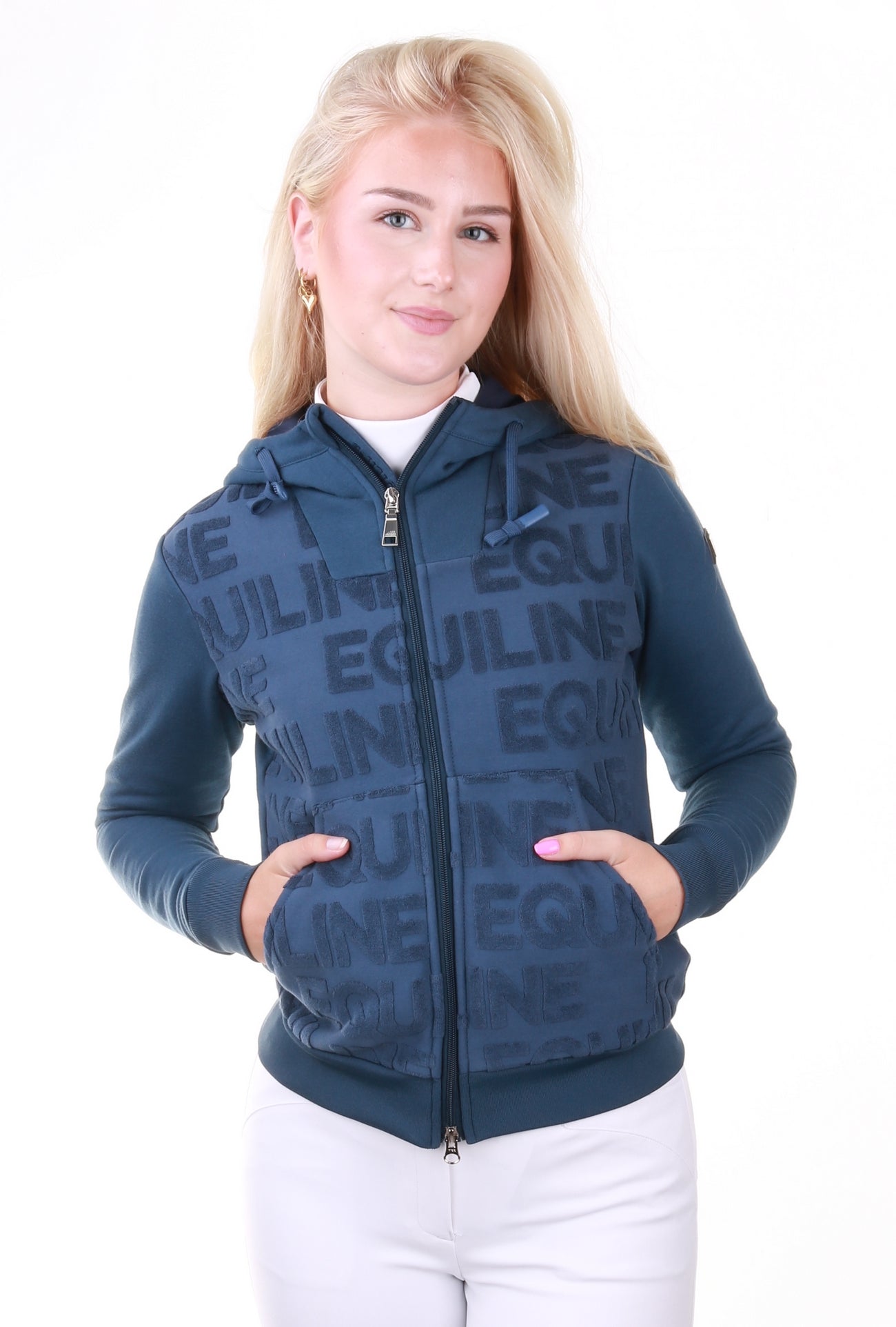 Equiline Kapuzenweste Damen Evere Blue Teal