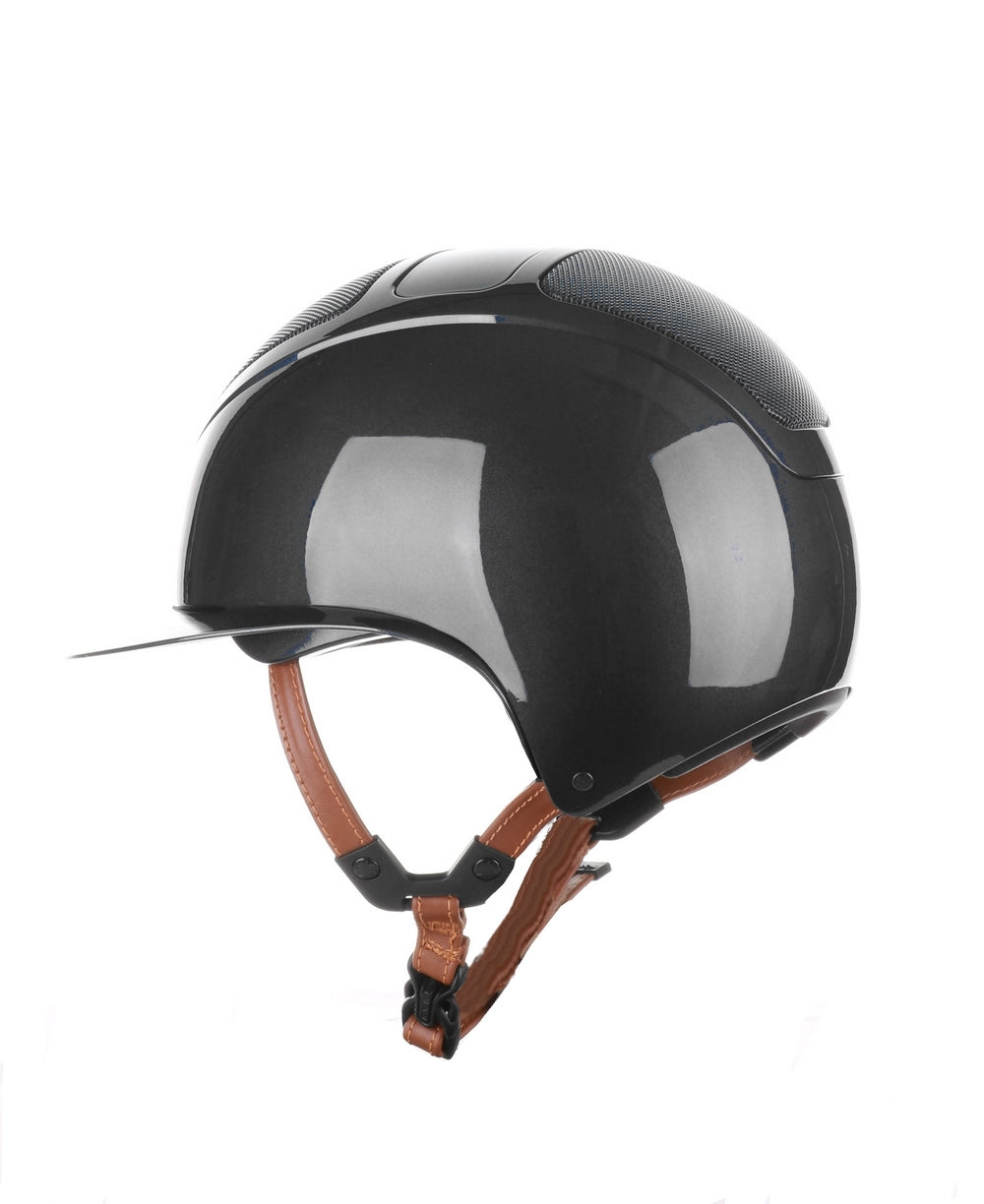 Kask Star Lady 2.0 Pure Shine Chrome Light Brown Chinstrap Schwarz