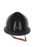 Kep Italia Paardrijhelm Cromo 2.0 Matt Polo Klep Zwart Suede Insert Beige Kinband