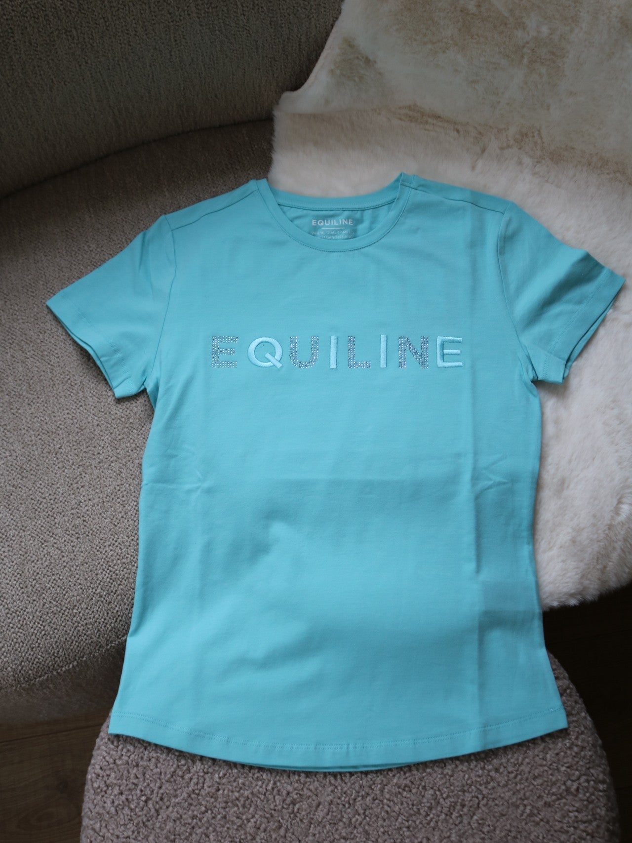 Equiline T-Shirt Damen Gelig Tibetan Stone