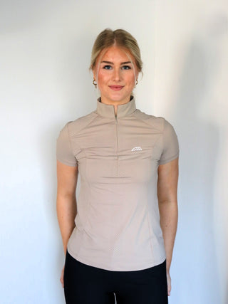 Equiline Trainingsshirt Kurzarm Damen Cyelec Tortora