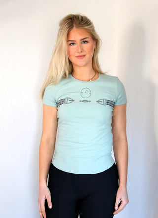 Vestrum T-Shirt Kurzarm Damen Punta Ala Frosty Green