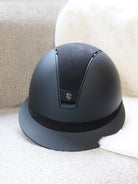 Samshield 2.0 Paardrijhelm Miss Shield Shadowmatt Alcantara Crystal Blazon Zwart