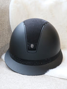 Samshield 2.0 Paardrijhelm Miss Shield Shadowmatt Alcantara Crystal Blazon FB Zwart