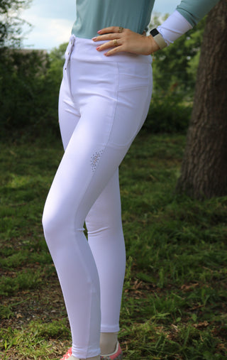 Animo Reithose Vollbesatz Damen Nicky weiß