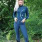 Equiline Reithose Damen Full Grip High Waist Eufrekh Legion Blue