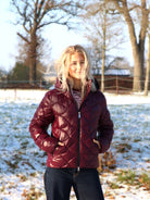Equiline Gewatteerde Jas Dames Gasic Amaranto
