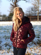 Equiline Gewatteerde Jas Dames Gasic Amaranto
