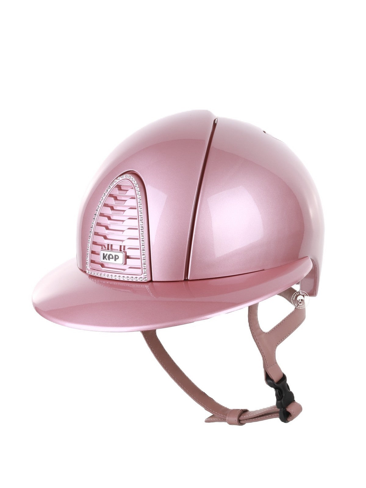 Kep Italia Reithelm Cromo 2.0 Diamond Polo Rosa Swarovski Frame