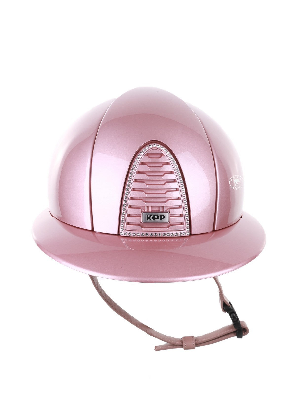 Kep Italia Reithelm Cromo 2.0 Diamond Polo Rosa Swarovski Frame