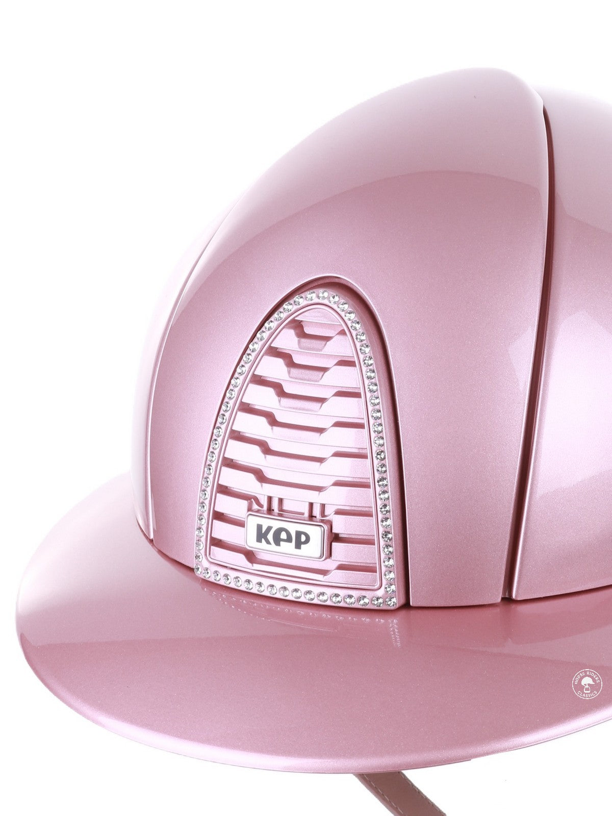 Kep Italia Reithelm Cromo 2.0 Diamond Polo Rosa Swarovski Frame