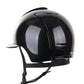 Kep Italia Reithelm Cromo 2.0 Diamond Polo Schwarz Shaded Silver Insert Swarovski Frame