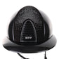 Kep Italia Reithelm Cromo 2.0 Diamond Polo Schwarz Shaded Silver Insert Swarovski Frame