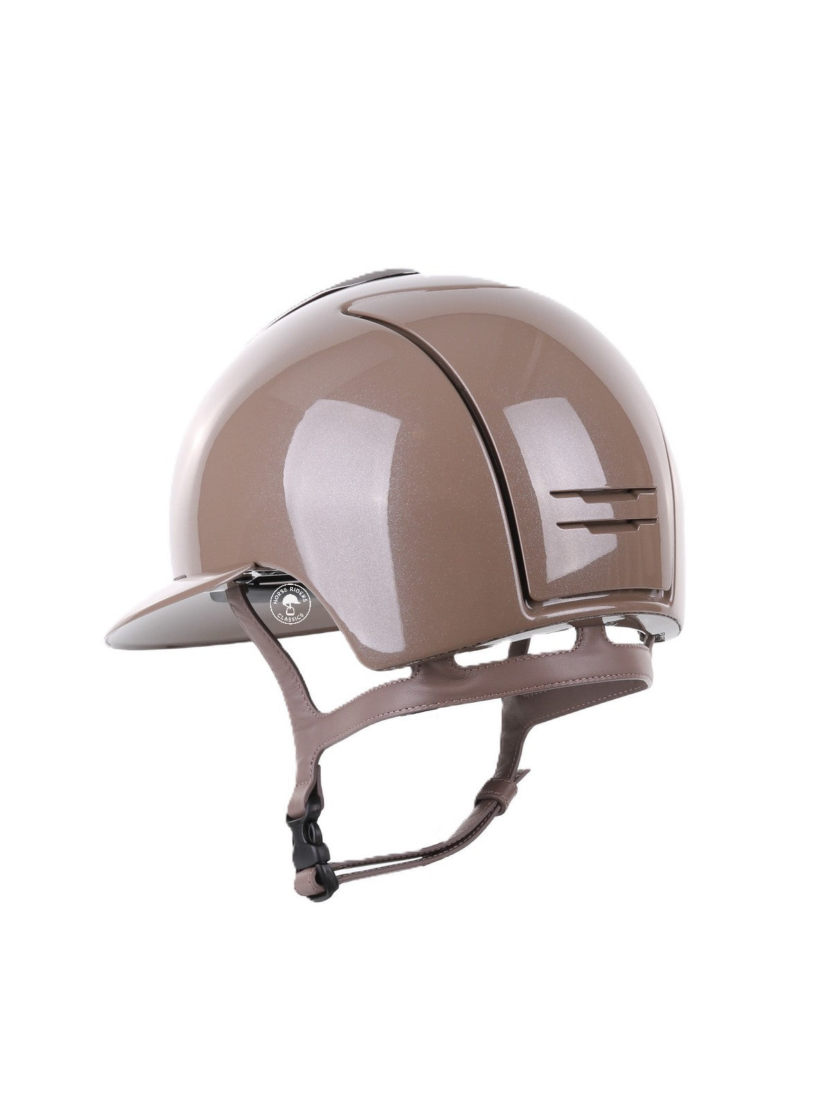 Kep Italia Reithelm Cromo 2.0 Diamond Polo Taupe Mirror Black Insert