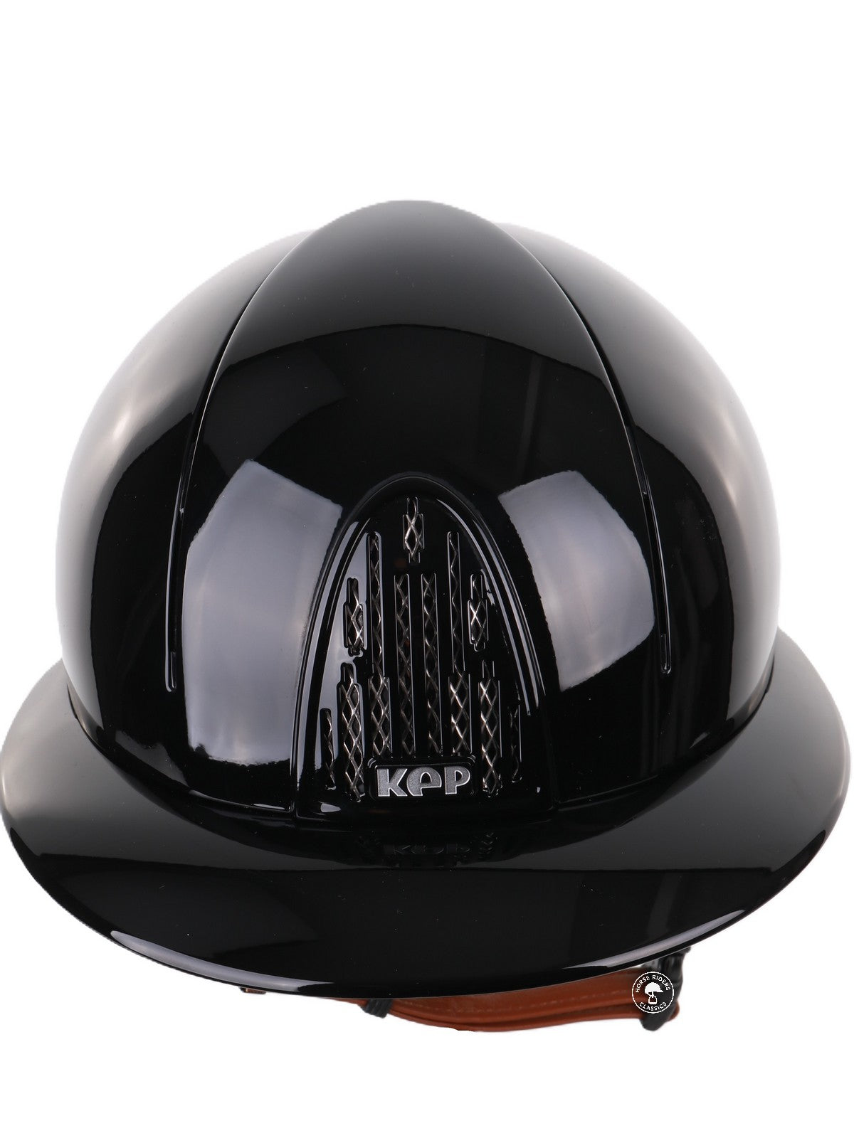Kep Italia Reithelm Smart Polish Polo Schwarz Beige Kinnriemen