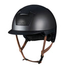 Kask Kooki Black Shadow Lichtbruine Kinband Zwart
