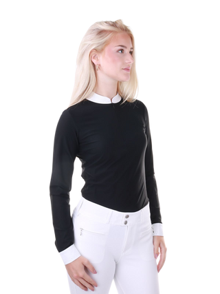 Samshield Turniershirt Langarm Damen Louisella Schwarz