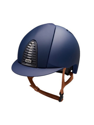 Kep Italia Reithelm Cromo 2.0  Matt Blau Beige Kinnriemen
