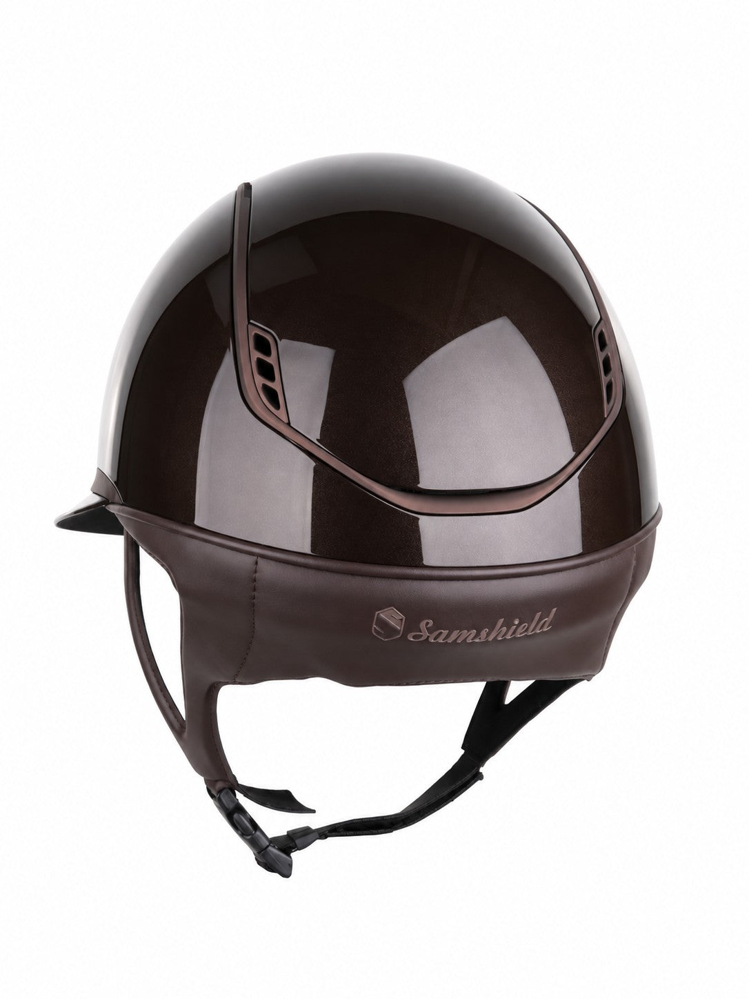 Samshield 2.0 Paardrijhelm Miss Shield Shadowglossy Darkline Bruin