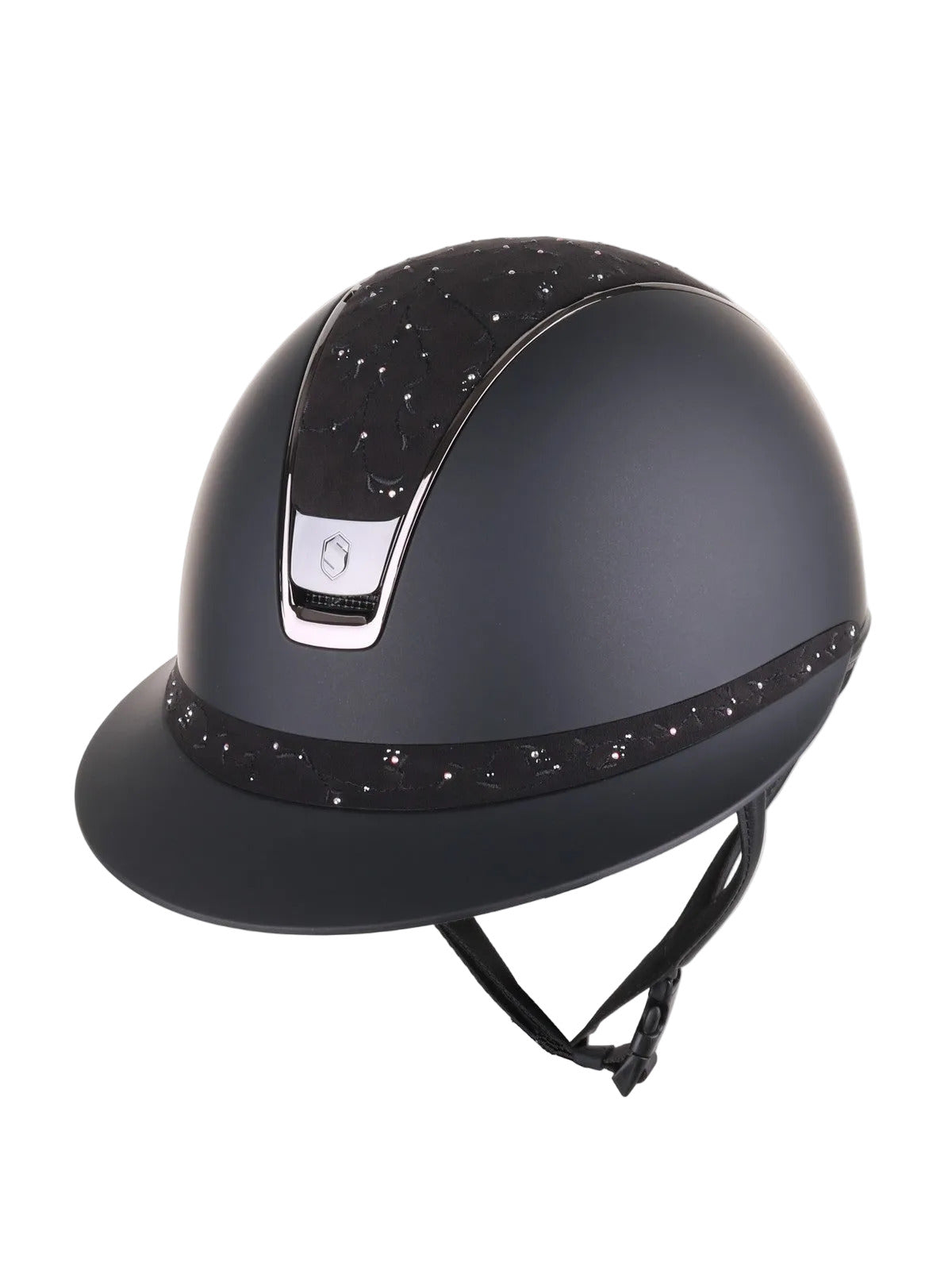 Samshield 2.0 Paardrijhelm Miss Shield Shadowmatt Floral Zwart Zwart