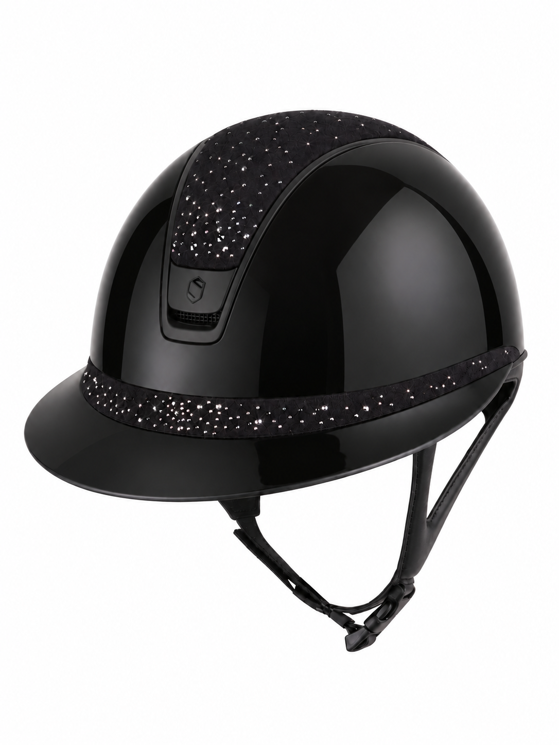 Samshield 2.0 Casque d'équitation Miss Shield Shadowglossy Crystal Rain Noir