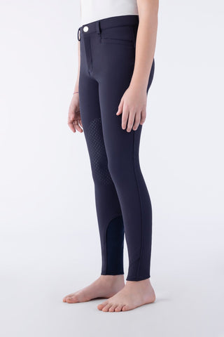 Equiline Reithose Jungen Grip Kniebesatz Jhoank Navy