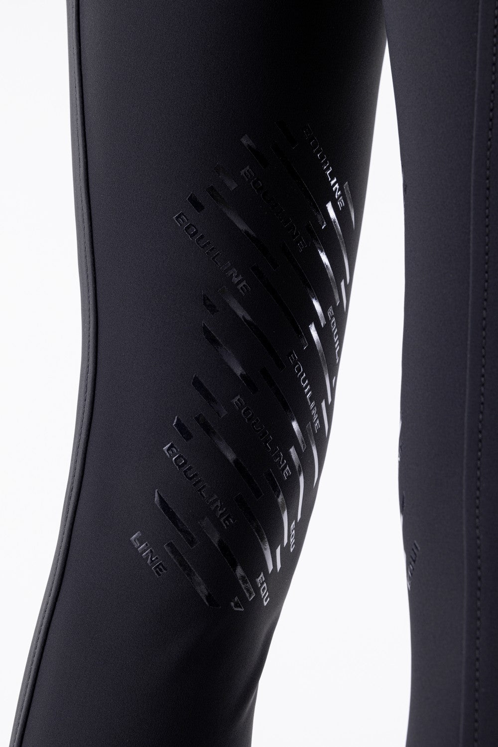Equiline reithose Damen kniebesatz Cornek Schwarz