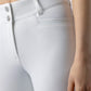 Equiline Reithose Damen Full Grip High Waist Crystalef Weiß