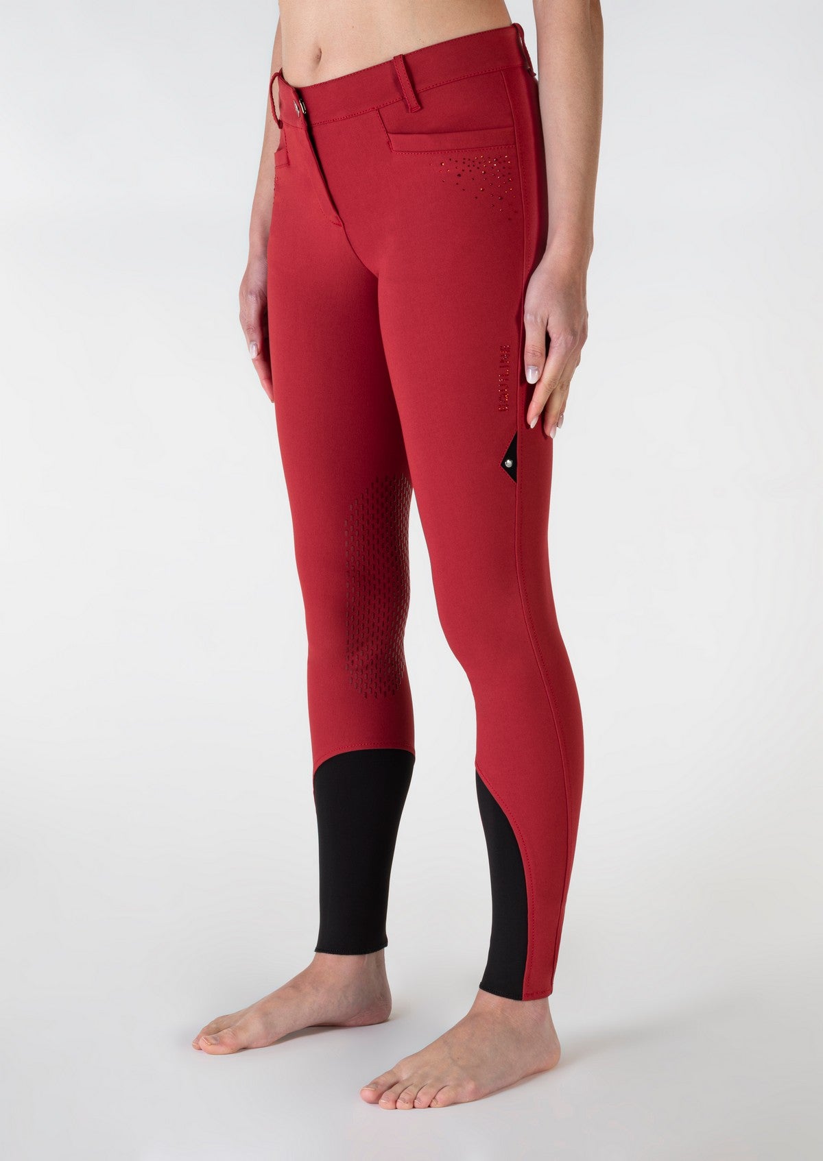 Equiline rijbroek dames knie grip Eqash Strass Rossetto