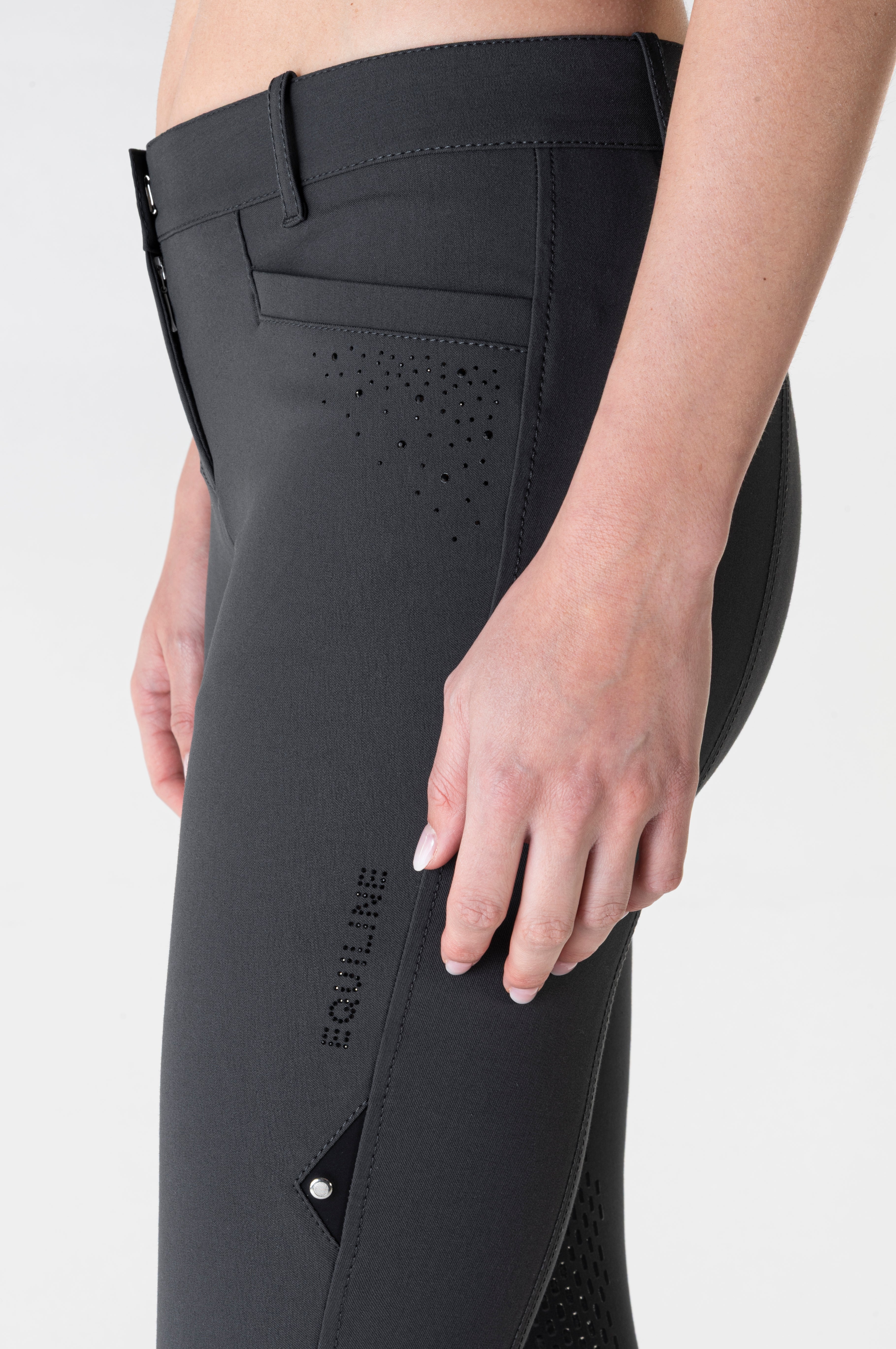 Equiline rijbroek dames knie grip Eqash Strass