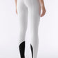 Equiline reithose Damen kniebesatz Ash Weiß