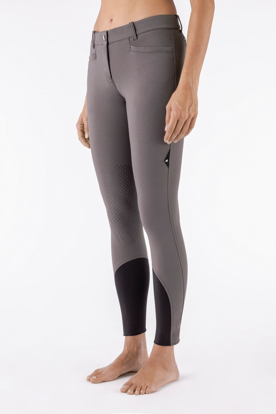 Equiline reithose Damen kniebesatz Ash Braun